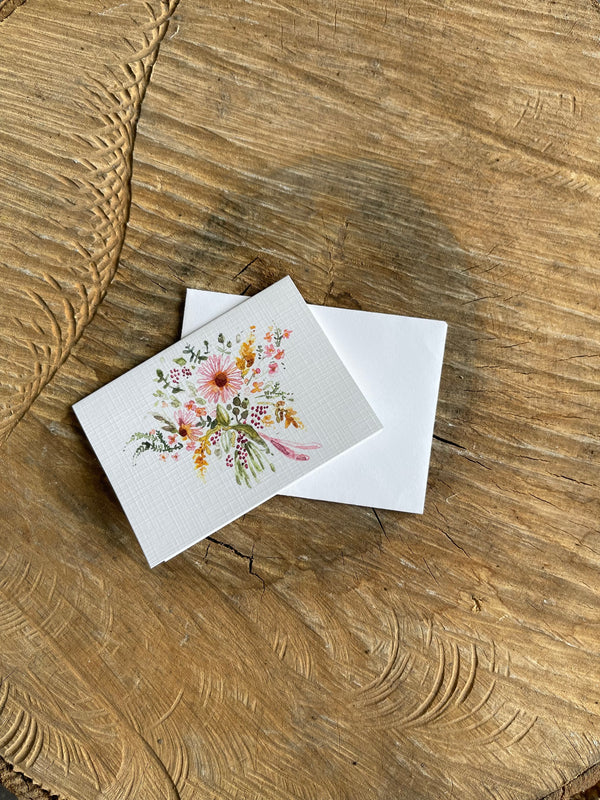 Petite carte - Bouquet délicat