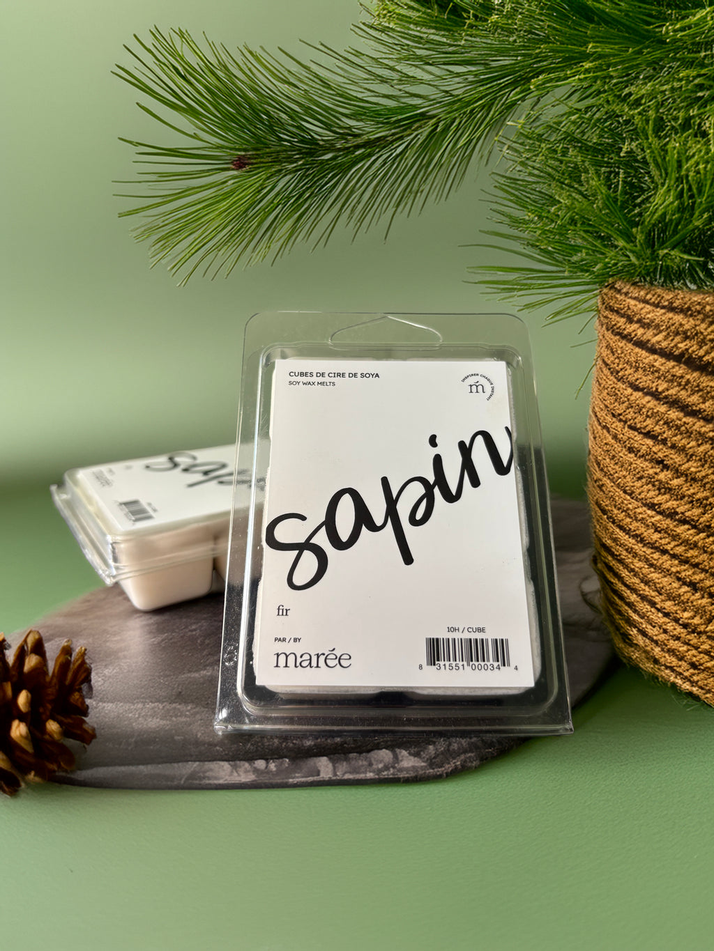 Cubes de cire de soya - Sapin