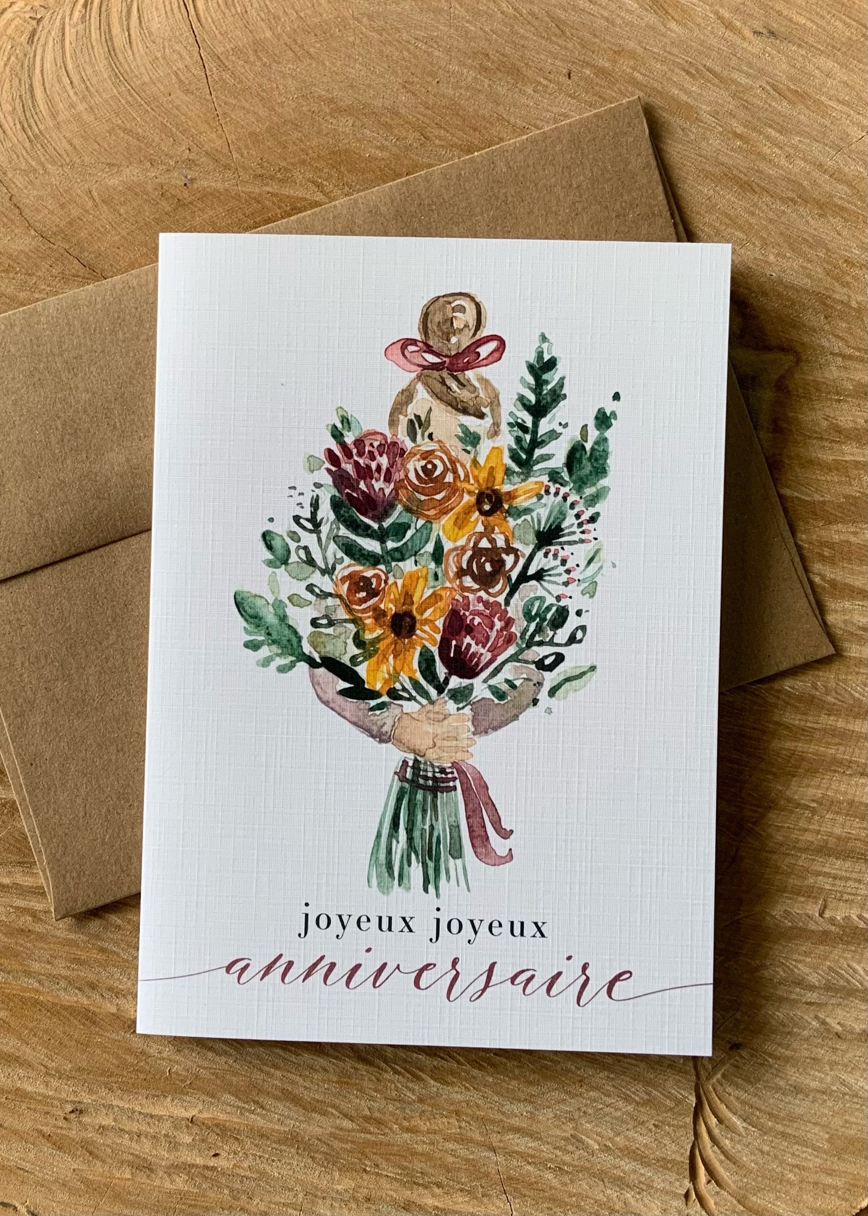 Grande carte - Joyeux joyeux anniversaire – Fleuriste McKenna